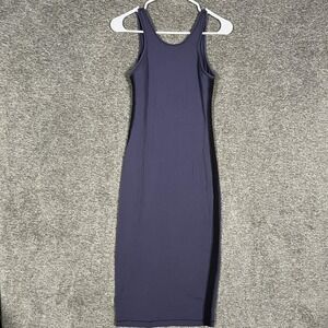 Lululemon Athletica Dress Womens Small? Navy Blue Racerback Tank‎ Midi Bodycon